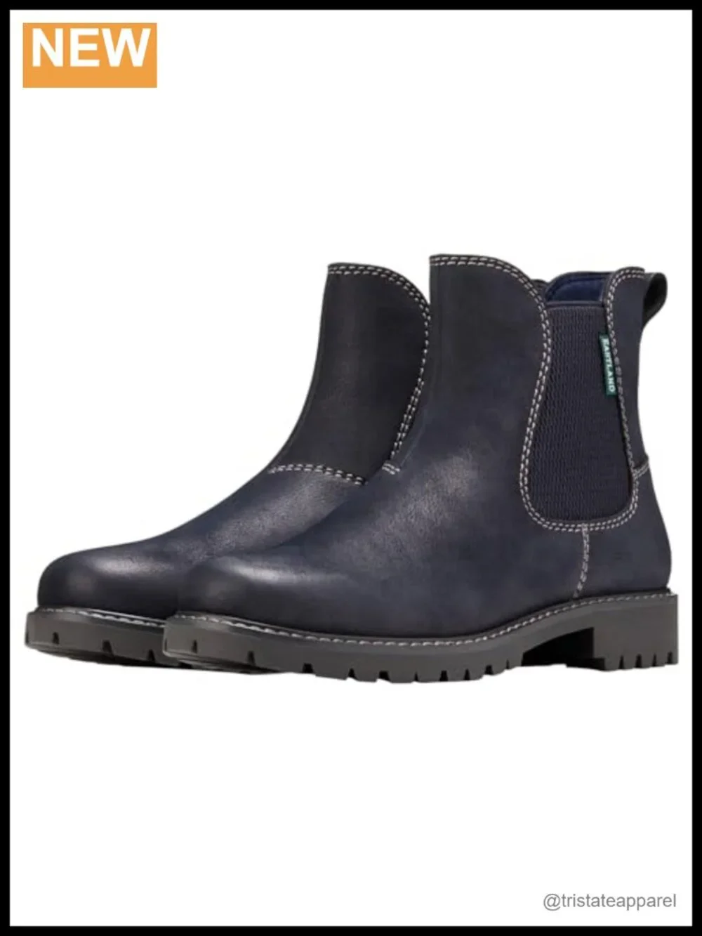 Eastland Women's Ida Chelsea Boots Ankle Booties Leather Water-Resistant Pull-On